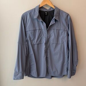 REI Co-op Steel Blue Sahara Solid Long-Sleeve Shirt Women's Size 1X